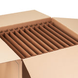 Carton grand volume double cannelure 45x45x56.5 cm - 114L + séparateur 24 assiettes