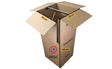 Carton penderie 50x50x120 cm avec tringle plastique, 300 litres, pour vêtements longs sur cintres