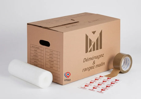 Kit déménagement T2 complet avec cartons renforcés et accessoires