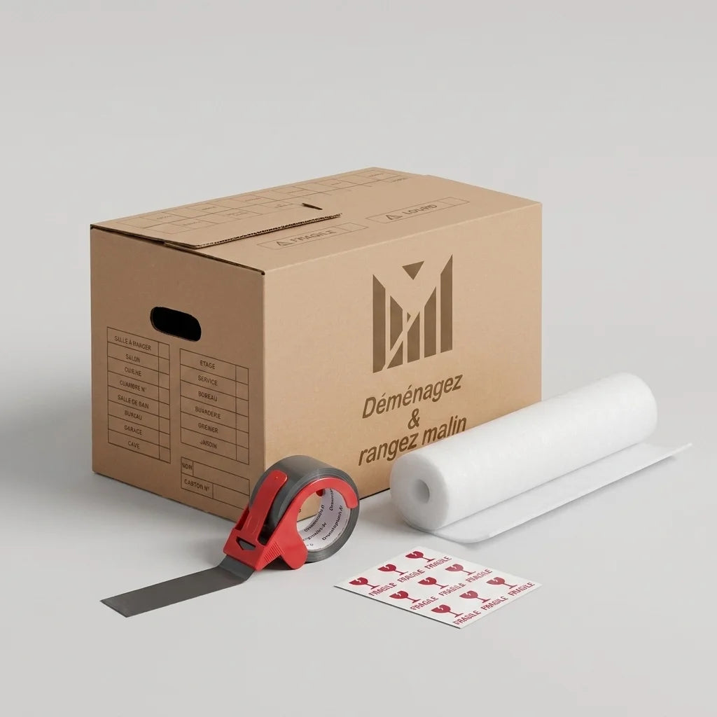 Kit déménagement T3 complet avec cartons renforcés et protections