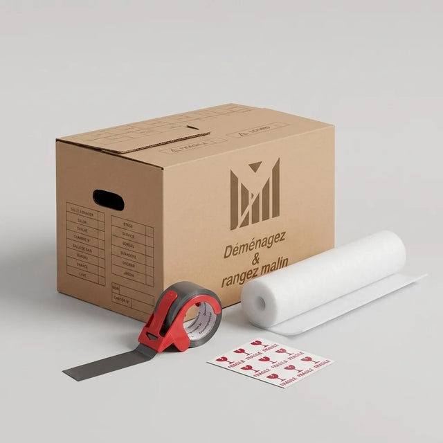 Kit déménagement T3 complet avec cartons renforcés et protections