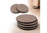 Patins de protection taupe sous pied de meuble pour déplacement facile