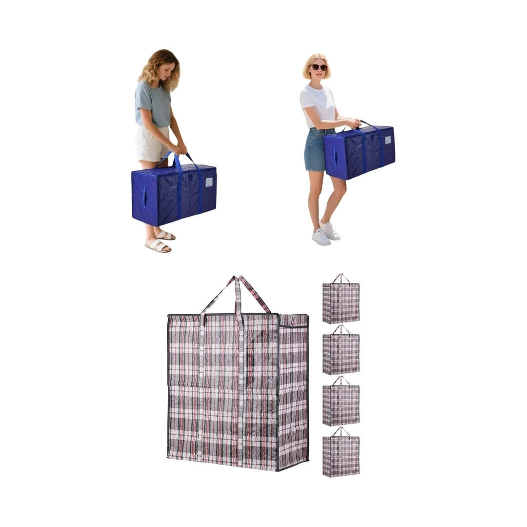 Lot de 7 Sacs de Rangement XXL Réutilisables – 715L de stockage