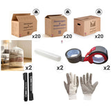 Kit Déménagement T4 – 73 pièces - Cartons Robustes pour Maison Familiale