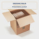 Carton grand volume double cannelure 45x45x56.5 cm - 114L + séparateur 24 assiettes