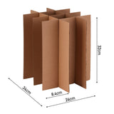 Lot de 5 cartons livre multi-usage 34x26x32 cm – 28 L avec croisillons 12 bouteilles